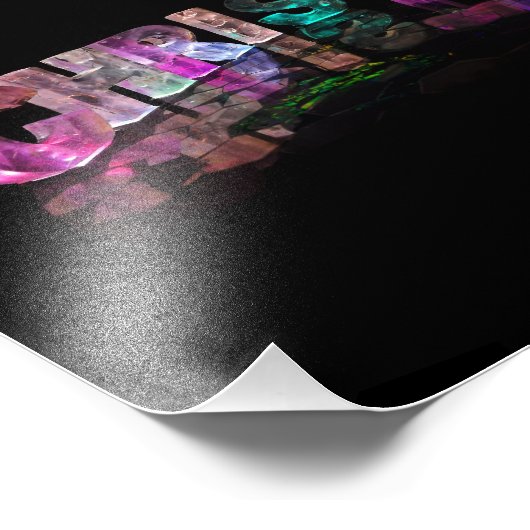 Christina - Moderne Namen in 3D-Leuchten Fotodruck (Ecke)