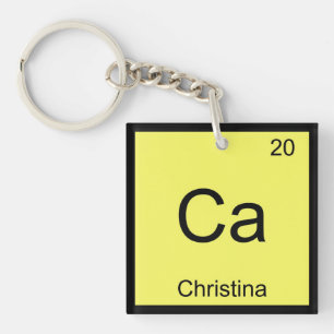 Christina Name Chemie Element Periodensystem Schlüsselanhänger