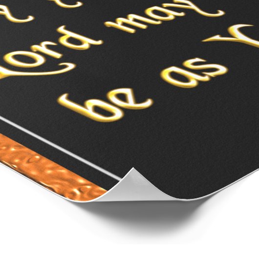 Christina Prayer Poster (Ecke)