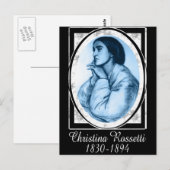 Christina Rossetti Postkarte (Vorne/Hinten)