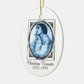 Christina Rossetti-Verzierung Keramik Ornament (Links)
