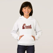 Christina Ruby Crystal Luxusname Hoodie (Vorne ganz)
