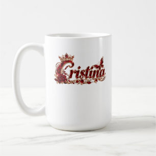 Christina Ruby Crystal Luxusname Kaffeetasse