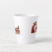 Christina Ruby Crystal Luxusname Milchtasse (Vorderseite)