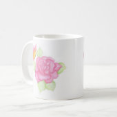 Christina Schmetterling Rose Tasse (Vorderseite Links)