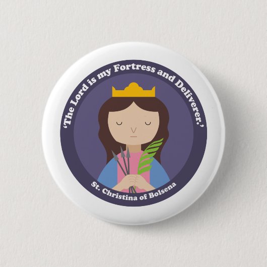 Christina von Bolsena Button (Vorderseite)