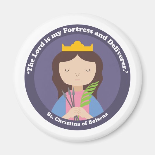 Christina von Bolsena Magnet (Vorne)