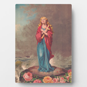 Christina von Bolsena Schutzpatron der Seeleute Fotoplatte