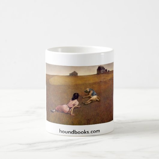 Christinas Welt mit Wimsey der Bluthund Kaffeetasse (Mittel)