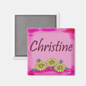 Christine Daisy Christine Magnet (Vorderseite/Rückseite)