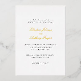 Christine Elegant Wedding Save the Date Folieneinladung