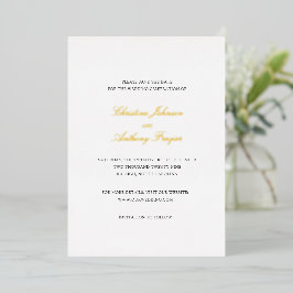 Christine Elegant Wedding Save the Date Folieneinladung