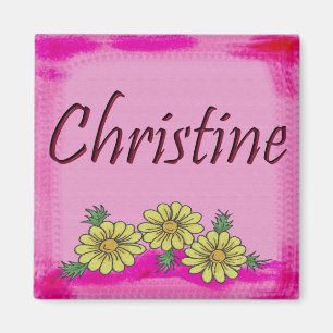 Christine-Gänseblümchen Christine Magnet