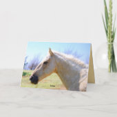 Christine Happy Birthday Palomino Horse Card Karte (Rückseite)