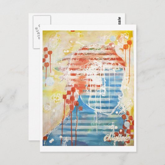 Christine Malerei Postkarte (Vorne/Hinten)