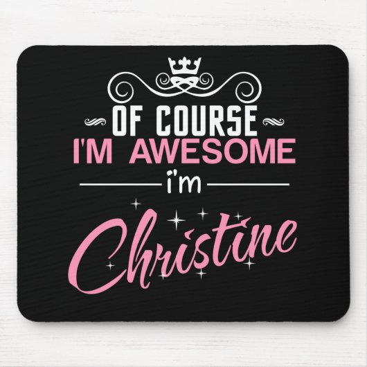 Christine natürlich bin ich Phantastisch Christine Mousepad (Vorne)