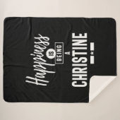 Christine Personalisiert Name Birthday Gift Sherpadecke (Vorderseite (Horizontal))