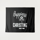 Christine Personalisiert Name Birthday Gift Wandteppich (Vorderseite (Horizontal))