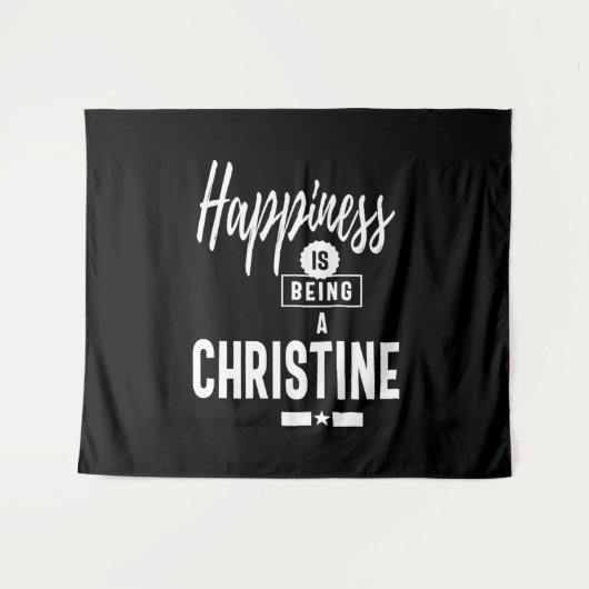 Christine Personalisiert Name Birthday Gift Wandteppich (Vorderseite (Horizontal))
