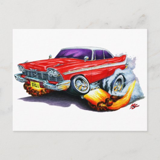 Christine Plymouth Fury Postkarte (Vorderseite)