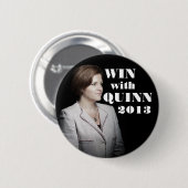Christine Quinn für Bürgermeister Button (Vorne & Hinten)