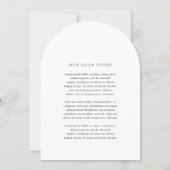 Christine Traditional Elegante Wedding Einladung (Rückseite)