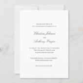 Christine Traditional Elegante Wedding Save The Date (Vorderseite)
