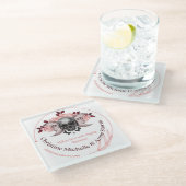 Christine und Anne Glass Untersetzer (Schrägansicht)