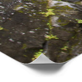 Christine Waterfall HDR, Print w/Scripture Verse Poster (Ecke)