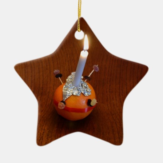 Christingle Keramikornament (Vorne)