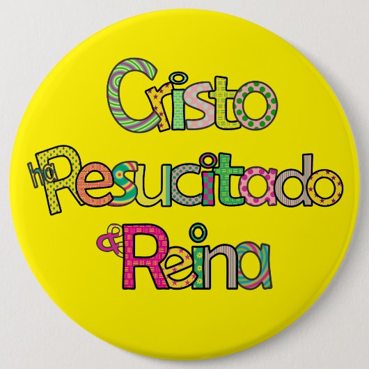 Christist ist Risen Ylw Esp I Button (Vorderseite)