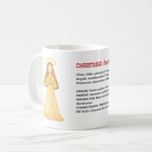 Christkind Christmas Angel Dictionary Definition Kaffeetasse (Vorderseite Links)