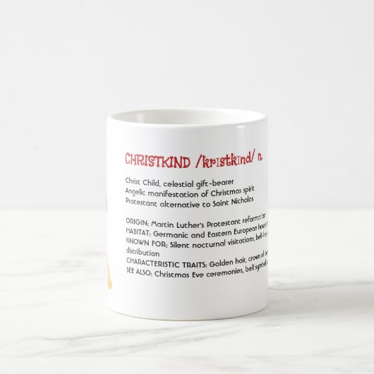 Christkind Christmas Angel Dictionary Definition Kaffeetasse (Mittel)