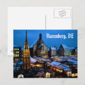Christkindl_Markt,_Nürnberg,_Bayern,_Deutschland.. Postkarte (Vorne/Hinten)