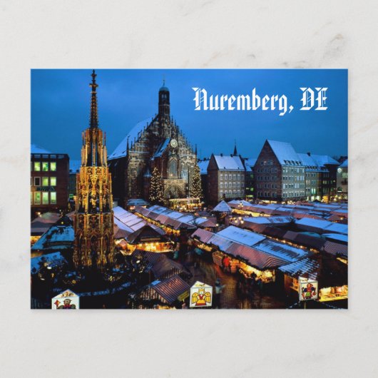 Christkindl_Markt,_Nürnberg,_Bayern,_Deutschland.. Postkarte (Vorderseite)