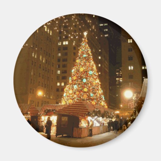 Christkindlmarkt - 21. Dezember 2005 in Chicago Magnet (Vorne)