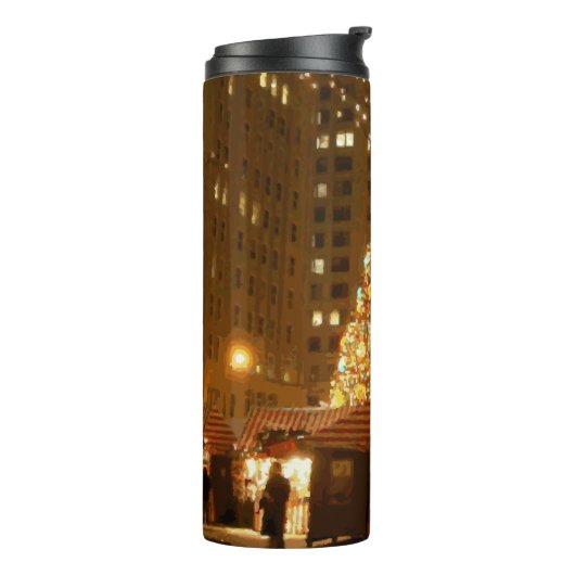 Christkindlmarkt - 21. Dezember 2005 in Chicago Thermosbecher (Nach links gedreht)