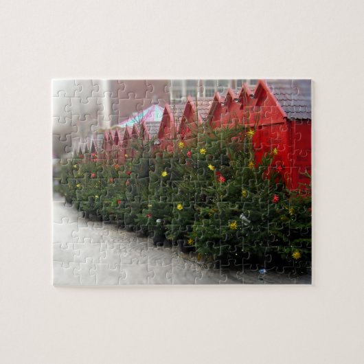 Christkindlmarkt der Weihnachtsbaume -8x10- 110 pc Puzzle (Horizontal)