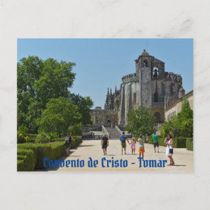 Christkloster in Tomar, Portugal Postkarte