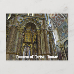 Christkloster in Tomar, Portugal Postkarte