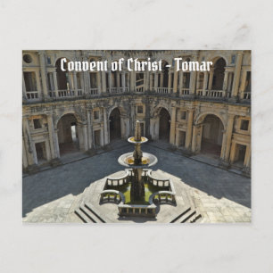Christkloster in Tomar, Portugal Postkarte