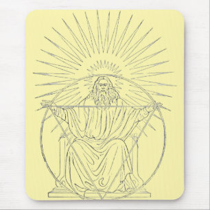 Christkönig mittelalterliche Szene Mousepad