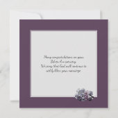 Christlich | 25. SILVER Hochzeitstag Karte (Rückseite)