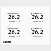 Christlich 26.2 Aufkleber (Blatt)