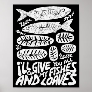 Christlich 2 Fische 5 Brote 5000 Gegen Poster