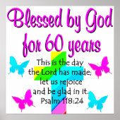 CHRISTLICH 60 JAHRE ALTER PRAYER POSTER (Vorne)