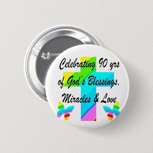 CHRISTLICH 90. BUTTON (Vorne & Hinten)