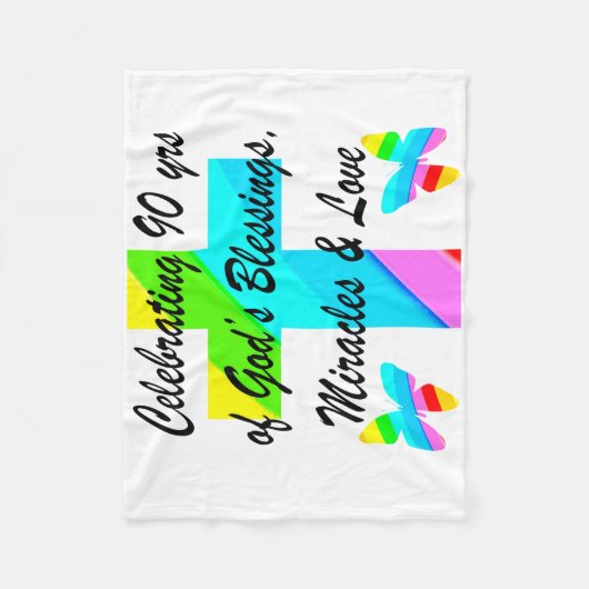 CHRISTLICH 90. FLEECEDECKE (Vorderseite)