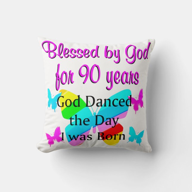 CHRISTLICH 90 JAHRE ALT KISSEN (Vorderseite)