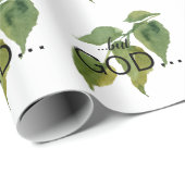 Christlich "...aber GOD..." Foliage Geschenkpapier (Rolleneckpunkt)